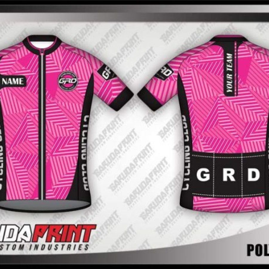 Desain Jersey Sepeda Gowes Polysrtipes Motif Pola 3D Yang Unik