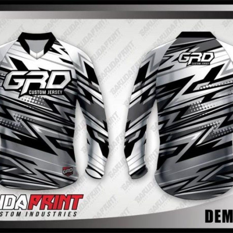 Desain Jersey Sepeda MTB Demondro Motif Zig Zag Paling Keren