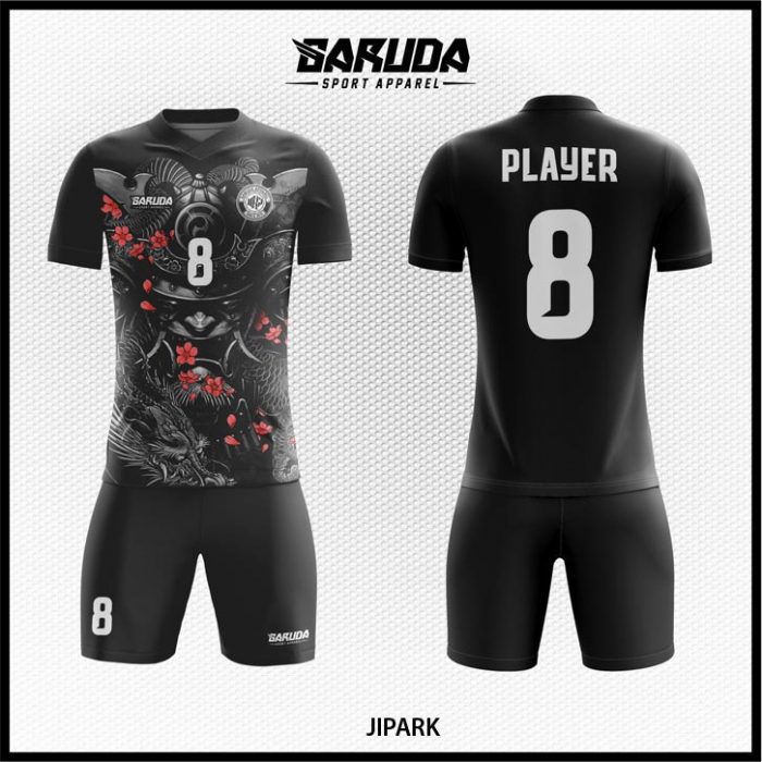 Desain Kostum Futsal Jipark Warna Hitam Misterius