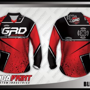 Desain Baju Sepeda Downhill Blindstar Warna Merah Hitam