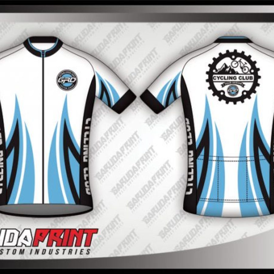 Desain Baju Sepeda Gowes Forza Warna Putih Terbaru