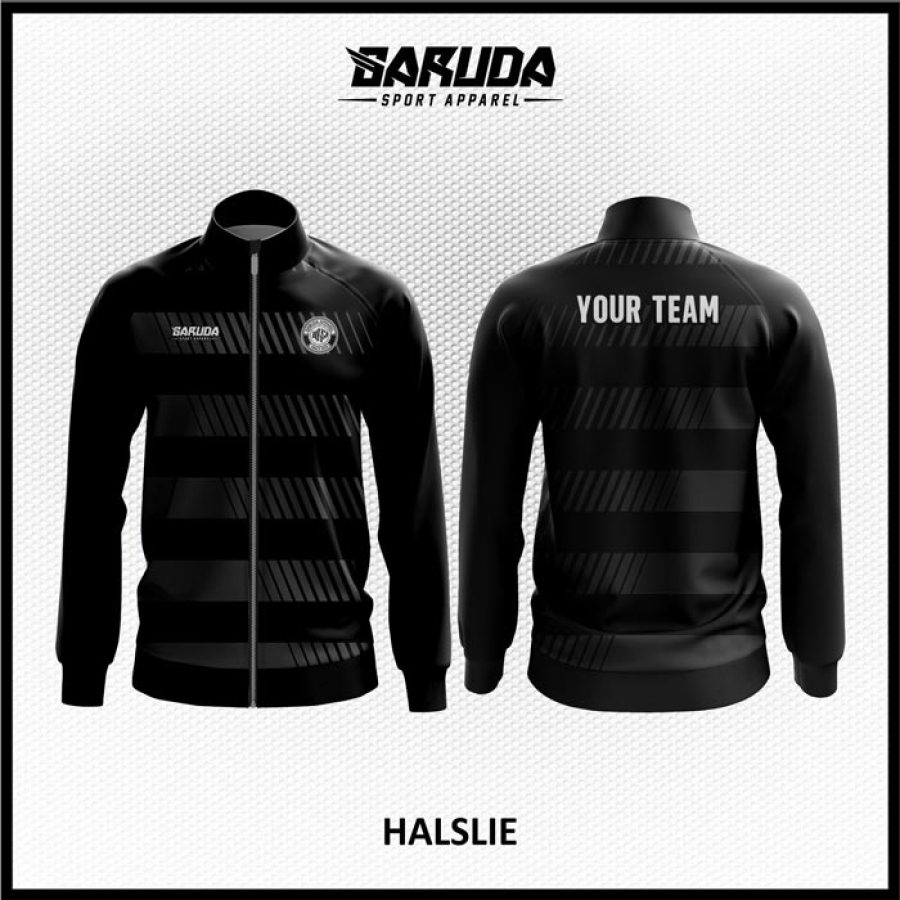 Desain Jaket Printing Warna Hitam Abu Abu Terkini