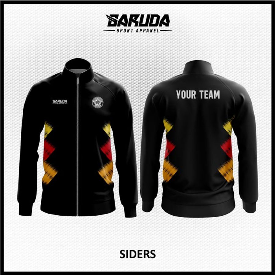 Desain Jaket Printing Warna Hitam Minimalis Super Macho