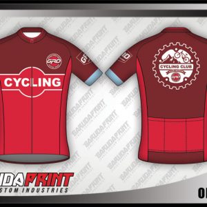 Desain Jersey Sepeda Gowes Ordinary Warna Merah Super Keren