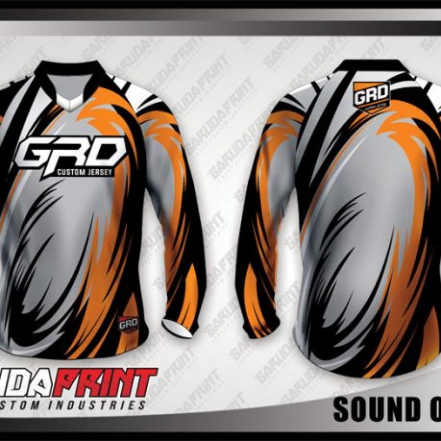 Desain Kaos Sepeda MTB Sound Of Soul Motif Bergelombang Paling Keren