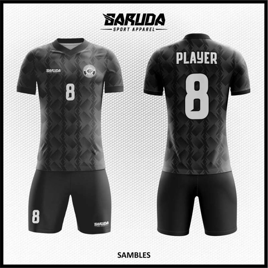 Desain Kostum Jersey Code Sambles Warna Gelap Full Hitam