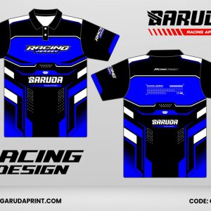 Jersey Racing GRC-04, Kombinasi Hitam–Biru dengan Aksen Putih yang Tampil Tegas dan Futuristik