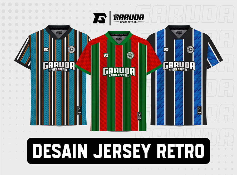 30+ Desain Jersey Retro, Referensi Design Jersey Bergaya Klasik