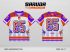 Jersey Kelas GCL-17 Putih – Oranye – Ungu dengan Motif Bintang Dinamis dan Panel Vertikal Soft