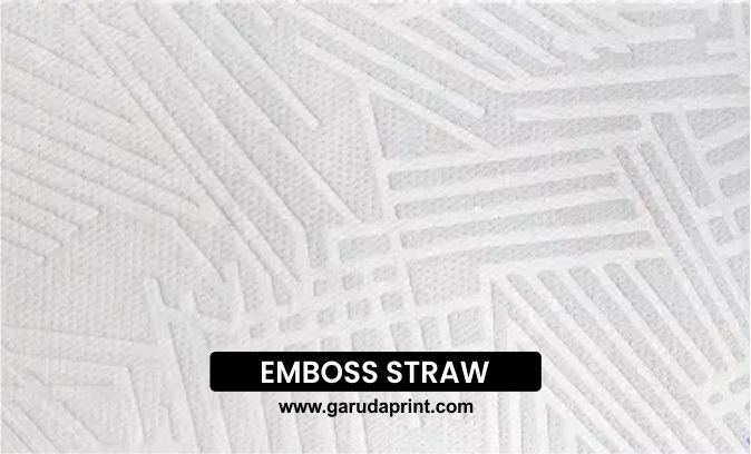 Bahan Emboss Straw