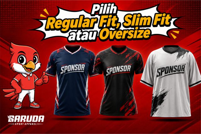 Beda Jersey Regular Fit, Slim Fit, dan Oversize