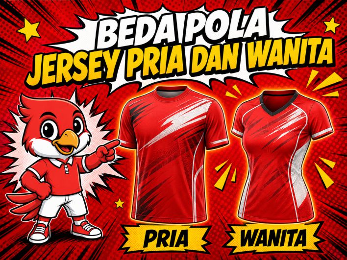 Beda Pola Jersey Pria dan Wanita