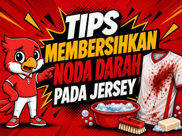 Cara Membersihkan Noda Darah Akibat Cedera Lapangan Tanpa Merusak Warna Kain Jersey