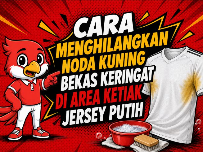 Cara Menghilangkan Noda Kuning Bekas Keringat di Area Ketiak Jersey Putih