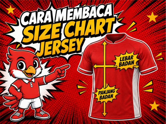Cara membaca size chart jersey