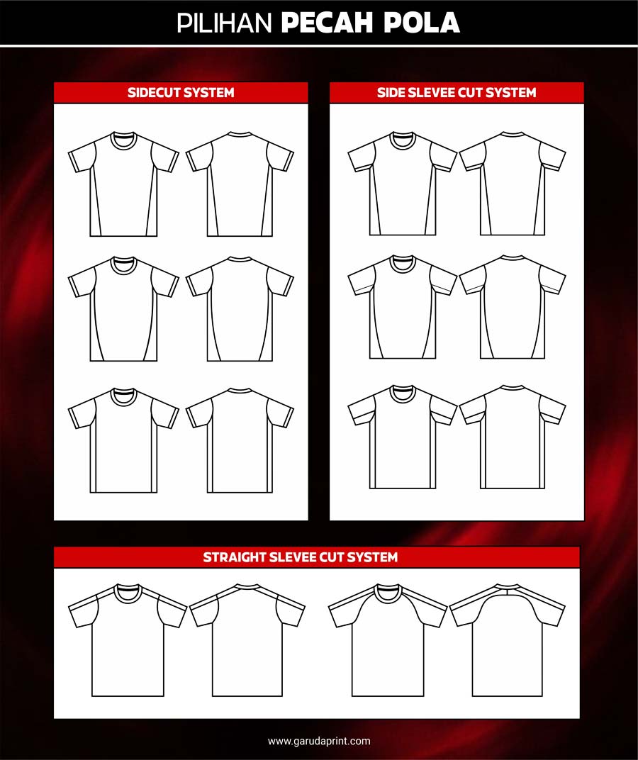 PILIHAN pola jersey custom Garuda Print