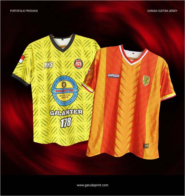 Jersey custom premium hasil produksi garuda print
