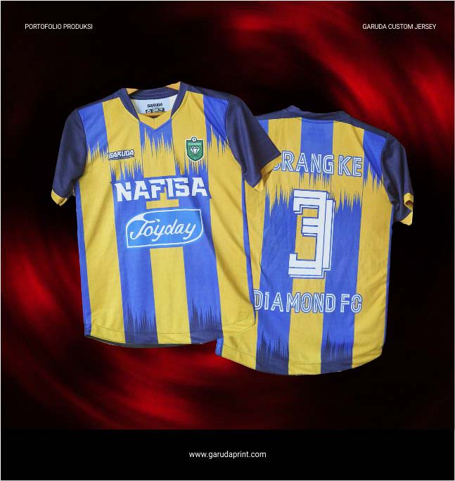 Jersey custom desain modern dan rapi