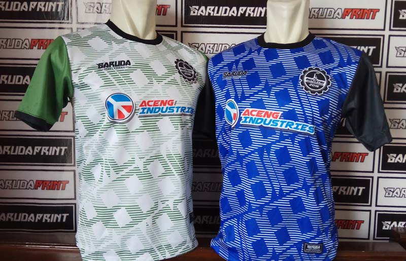 Jersey Futsal Aceng Industries dengan Dua Varian Warna yang Simpel dan Sporty