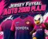 Jersey Futsal Auto 2000 Plaju dengan Identitas Toyota