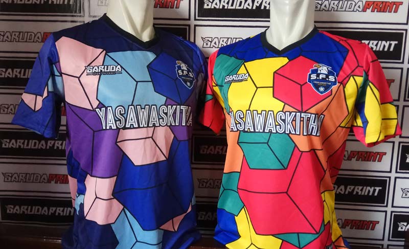 Jersey Futsal SFS Yasawaskita Tampil Unik dengan Motif Kubus Warna-Warni