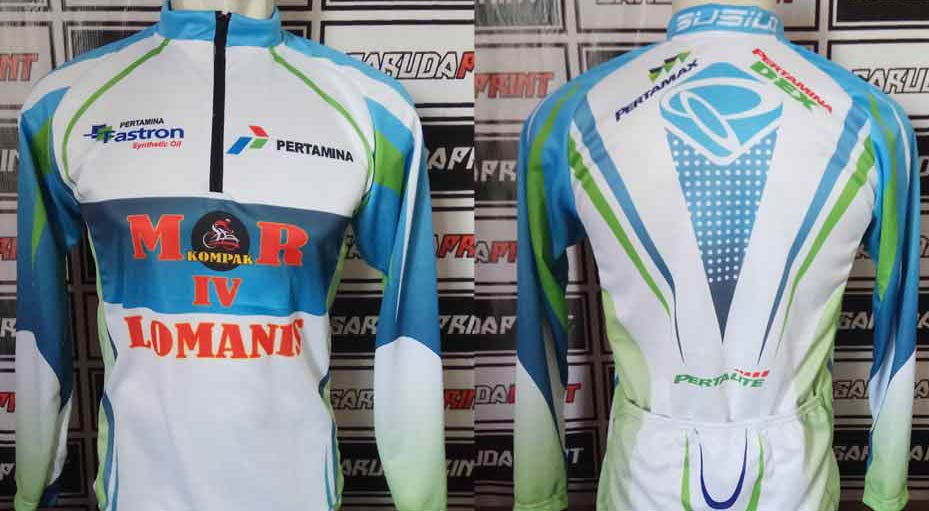 Jersey Gowes MR Kompak IV Lomanis Tampil Segar dengan Kombinasi Putih, Biru, dan Hijau
