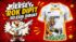 Jersey Rok Dipit Kombinasi Putih dan Kuning dengan Ilustrasi Harimau