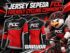 Jersey Sepeda FCC Friendly Cycling Community Merah Hitam Full Zipper