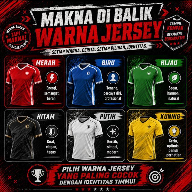Makna di Balik Warna Jersey: Pengaruh Psikologi Warna untuk Tim dan Suporter