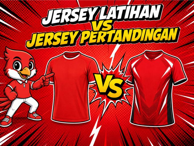 Perbedaan Jersey Latihan dan Jersey Pertandingan dari Sisi Bahan dan Desain