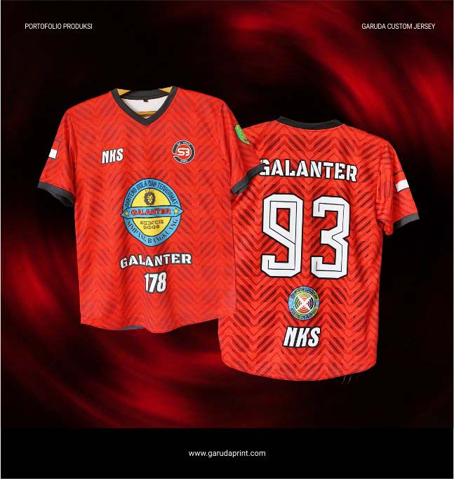 Jersey full printing hasil produksi Garuda Print