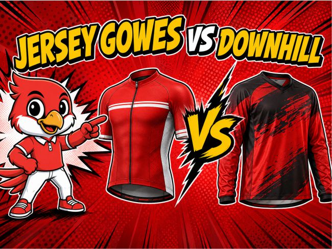 beda jersey gowes dan downhill