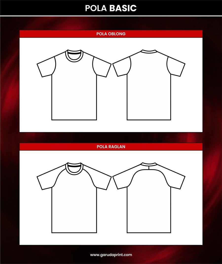 pilihan pola jersey custom