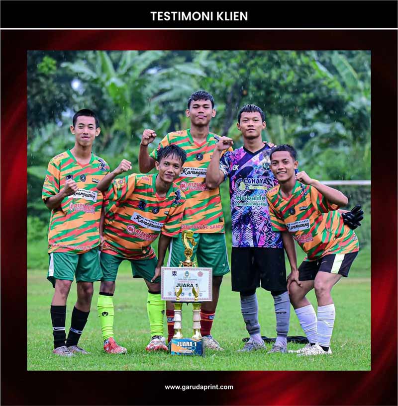 ersey Futsal dan Sepakbola Printing Full Printing Profesional