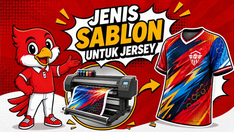 jenis sablon untuk jersey