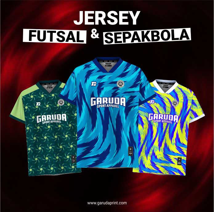 Jersey futsal dan sepak bola printing terbaik untuk tim