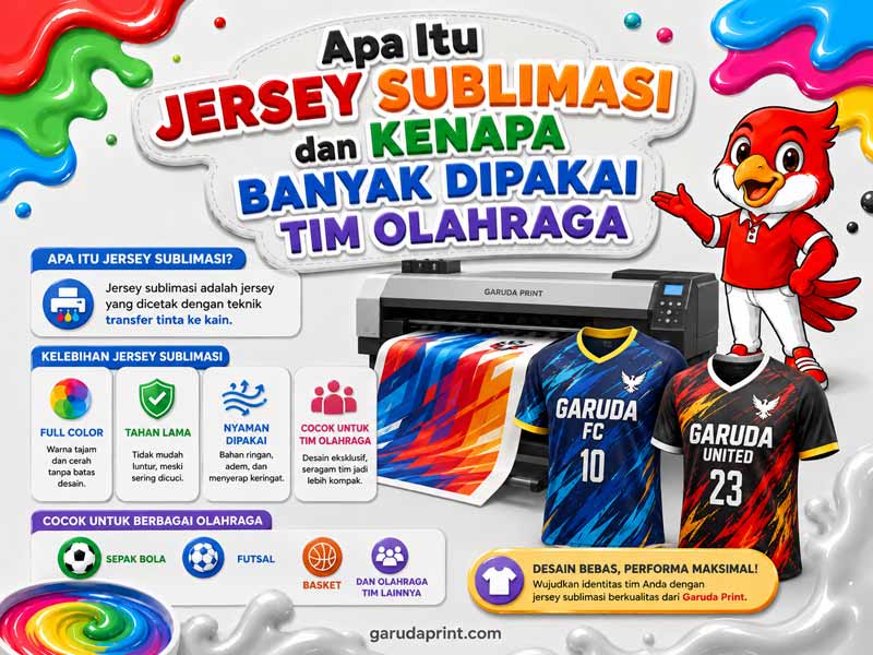 Apa Itu Jersey Sublimasi, Bagaimana Prosesnya, dan Kenapa Banyak Dipakai Tim Olahraga