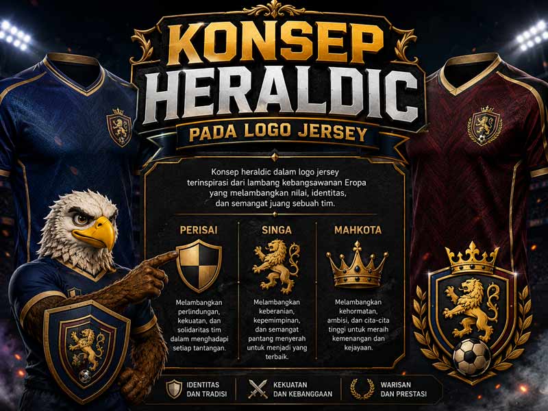 Arti Konsep Heraldic pada Jersey Tim Olahraga: Perisai, Pedang, dan Panah dalam Logo Football Streetwear