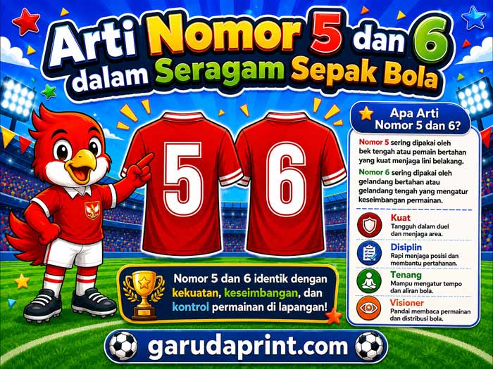 Arti Nomor 5 dan 6 dalam Seragam Sepak Bola dan Maknanya bagi Pemain