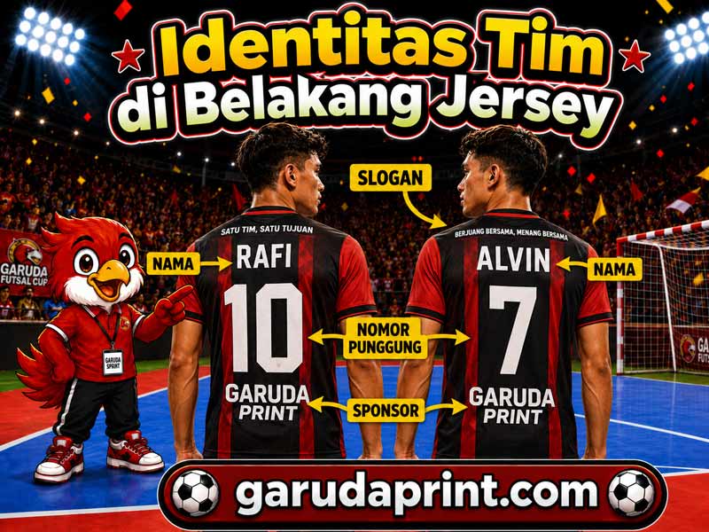 Identitas Tim di Bagian Belakang Jersey