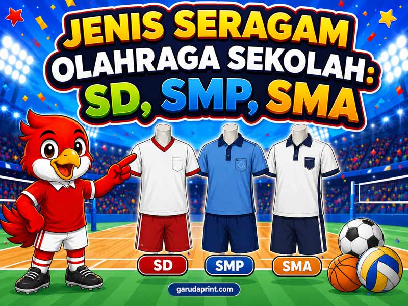 Jenis Seragam Olahraga untuk Sekolah SD, SMP, dan SMA