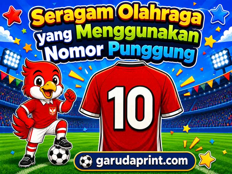 Jenis Seragam Olahraga yang Menggunakan Nomor Punggung