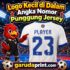 Logo Kecil di Dalam Angka Nomor Punggung Jersey, Tren Detail Premium untuk Seragam Tim