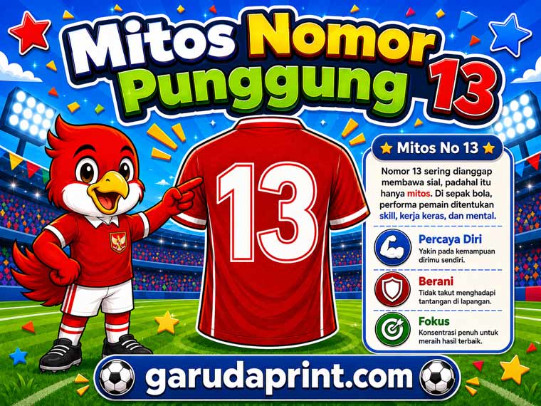 Mitos Nomor Punggung Jersey 13 di Sepak Bola