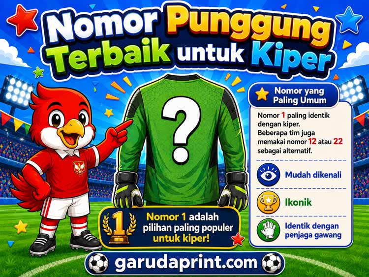 Nomor Punggung Terbaik untuk Seragam Kiper Sepak Bola dan Futsal, Mana yang Sebaiknya Dipilih?