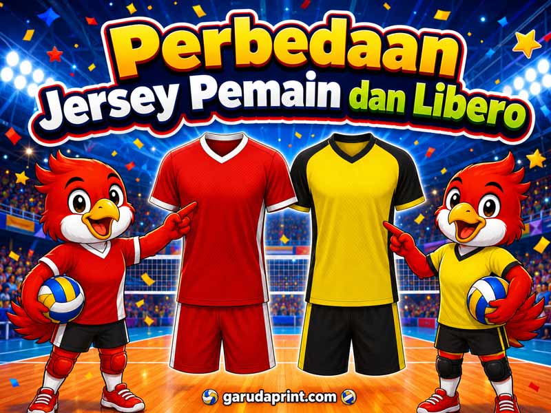 Perbedaan Jersey Pemain dan Libero untuk Tim Voli