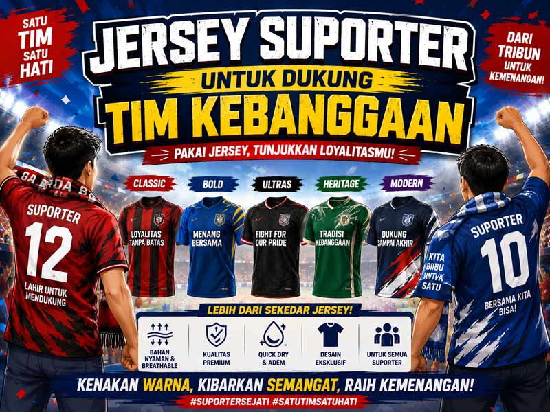 Mengenal Jersey Suporter: Fungsi, Kualitas, dan Pilihan untuk Fans
